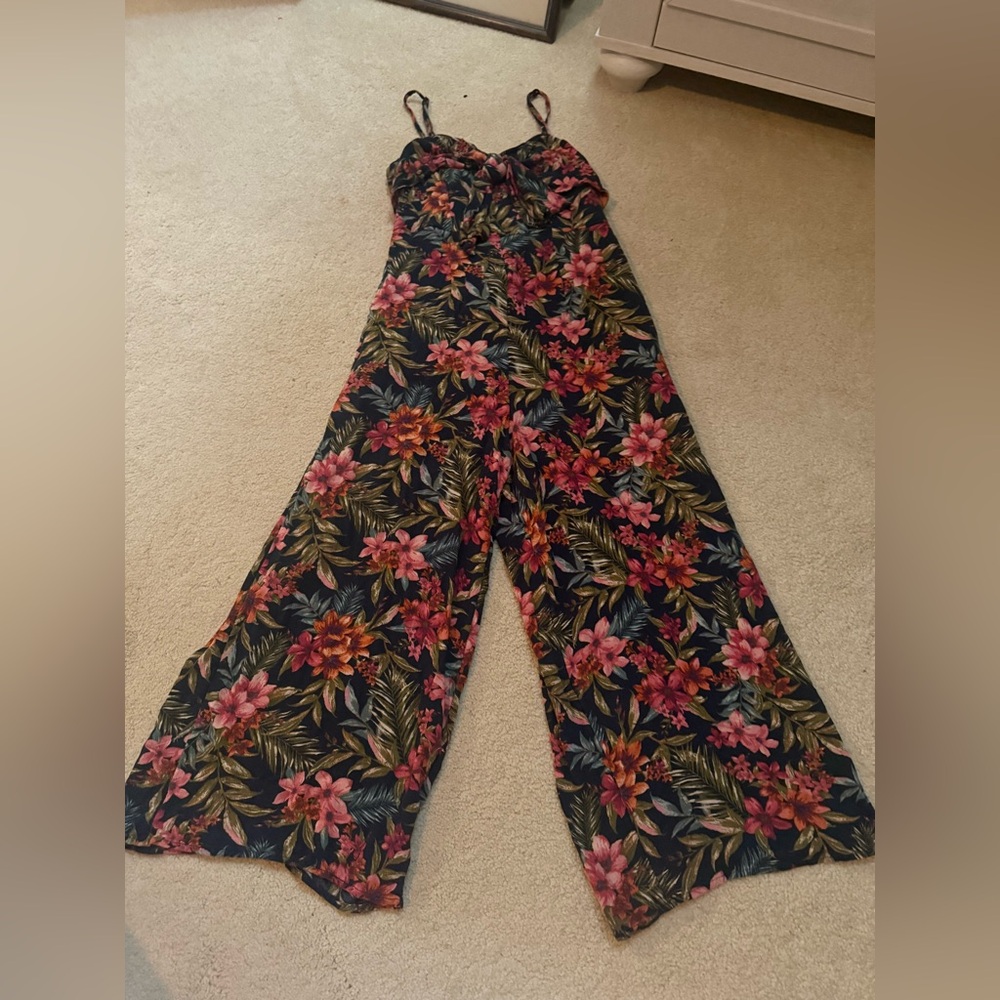 American Eagle Multicolor Floral Jumpsuit